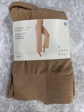 a.new day Camel Straight Leg Lounge Pants